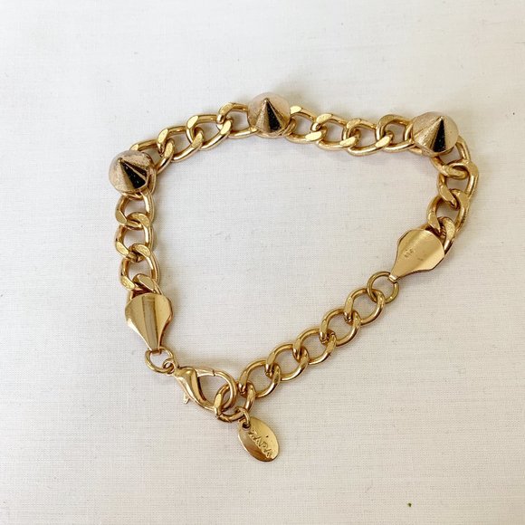 Zara Jewelry - ZARA | GOLD SPIKE CHUNKY CHAIN BRACELET